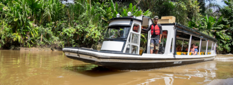 Boat in the Tortuguero canal