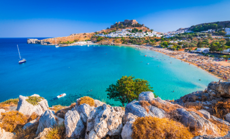 Lindos, Acropolis in Rhodes