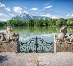 Hotel Schloss Leopoldskron ezeras