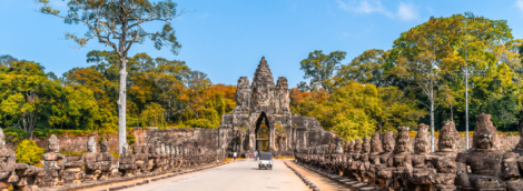Entrance gate to Angkor Thom