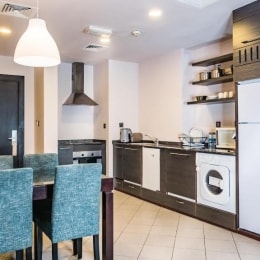 Signature Hotel Apartments and Spa virtuvė