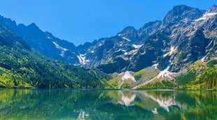 aukstieji tatrai slovakija ezeras vaizdas 12158