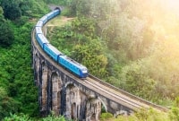 Sri Lanka kelione traukiniu