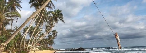 4. Mokamos (turistams) supynės Unawatuna paplūdimyje