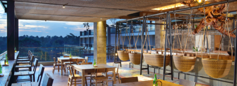 Sthala rooftop barud Bali   Naga Rooftop Bar   Lounge Swing Chairs 2 1
