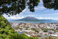 Sakurajima volcano in Kagoshima