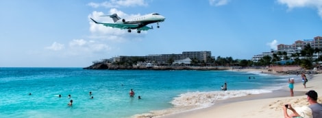 Maho papludimys St Maarten