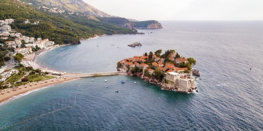 Sveti Stefan papludimys juodkalnija