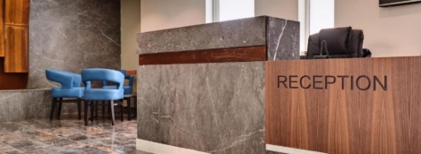 The District Hotel reception