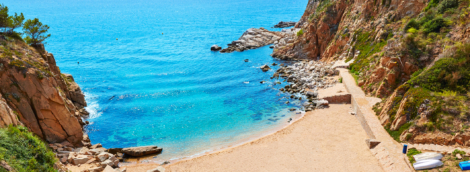 Tossa de Mar. pakrantė