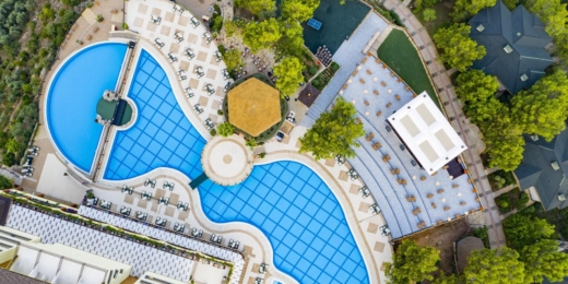 Utopia World Hotel aerial