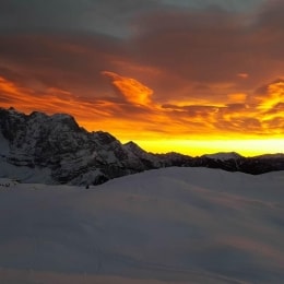 Val di Sole saulėlydis