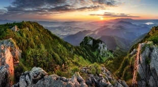 kalnai slovakijos tatrai panorama