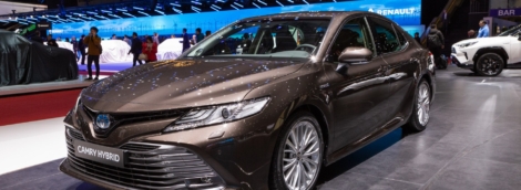 Ženevos automobilių paroda, Toyota Camry Hybrid 2019 GIMS Geneva  MG 0879 1