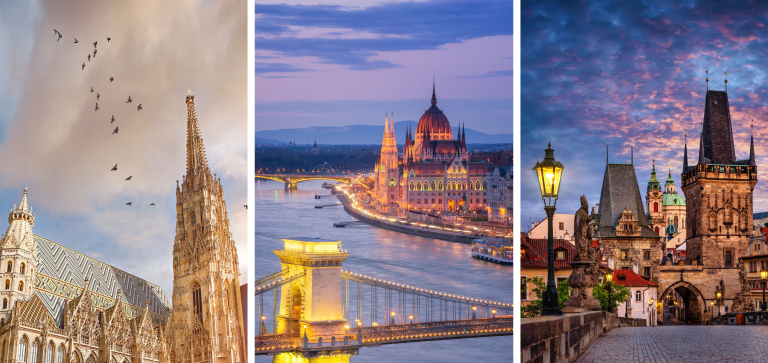 Praha Viena Budapeštas