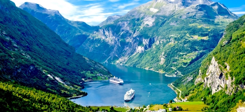 Kruizas Norvegijos fjorduose