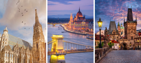 Praha, Viena, Budapeštas