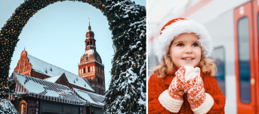 Kalėdinė Ryga traukiniu