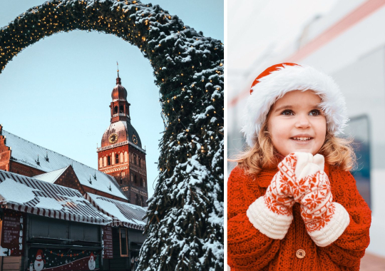 Kalėdinė Ryga traukiniu