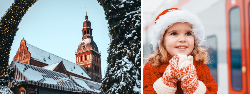 Kalėdinė Ryga traukiniu