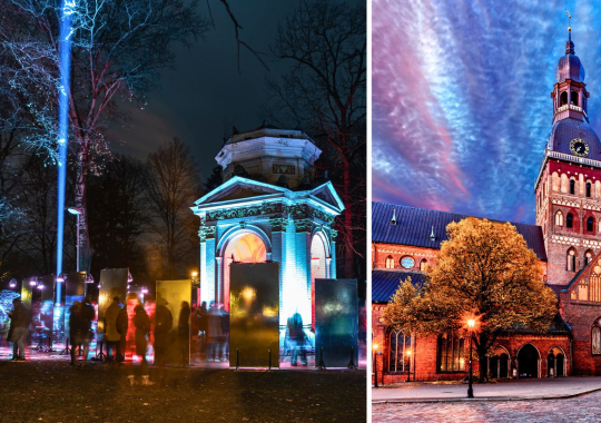 Ryga per šviesų festivalį