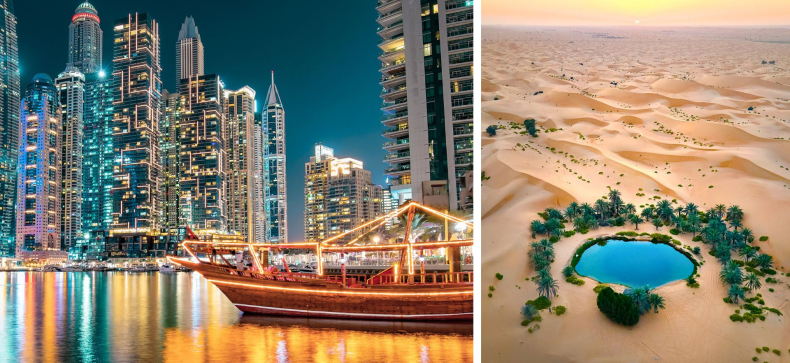 Įkvėpiantys Dubajus ir Omanas