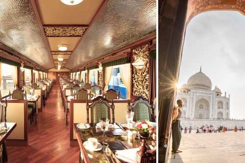 Prabangi kelionė traukiniu Indijoje