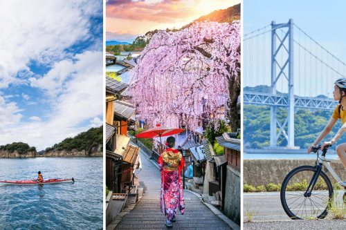 Japonija pėsčiomis, dviračiais ir baidarėmis